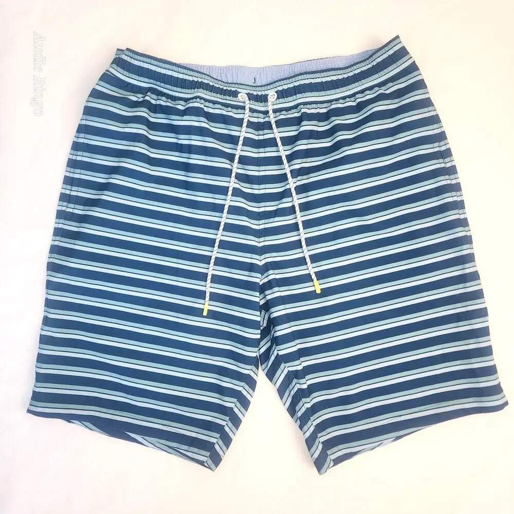 Bonobos Blue Stripe Swim Trunks Men’s Medium 9” Inseam